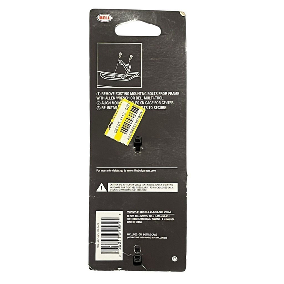 Bell Bicycle Water Bottle Cage Road & Mountain Bikes Clinch 100 Alloy NEW - Picture 7 of 7